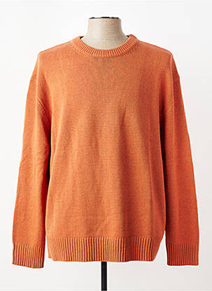 Pull col rond manches longues orange TOM TAILOR homme