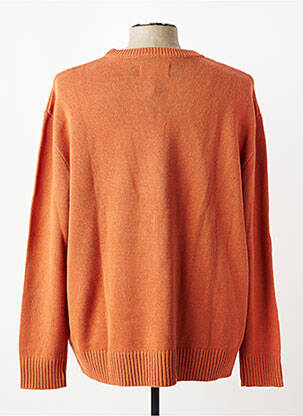 Pull col rond manches longues orange TOM TAILOR homme