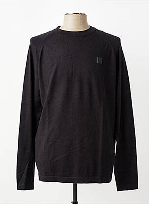 Pull col rond manches longues noir GARCIA homme