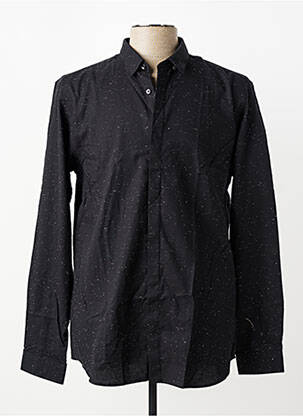 Chemise manches longues imprimé fantaisie noir JACK & JONES homme