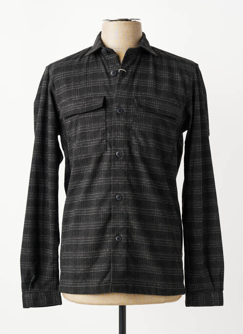 Veste casual fermeture boutonnée sur le devant noir TOM TAILOR homme