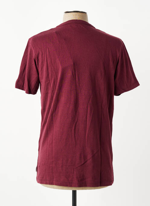T-shirt coupe cintrée manches courtes rouge JACK & JONES homme