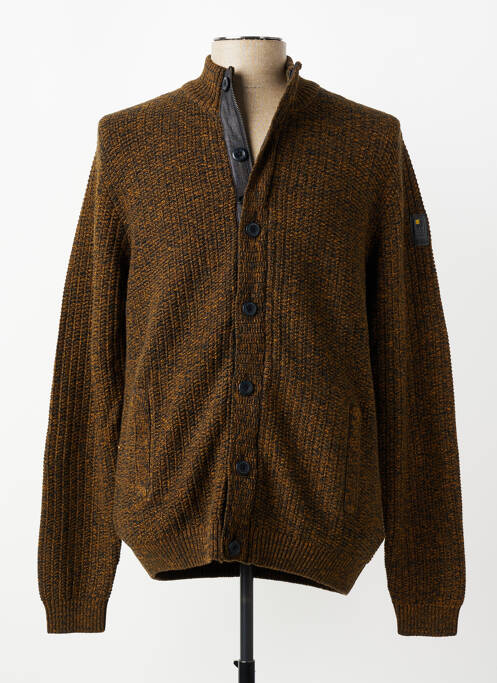 Gilet manches longues fermeture boutonnée sur le devant orange NO EXCESS homme