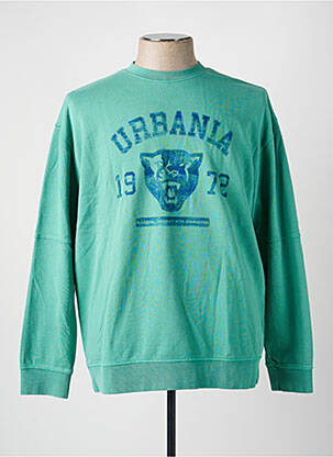 Sweat-shirt manches longues manches longues vert GARCIA homme