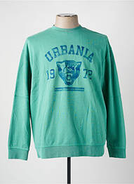 Sweat-shirt manches longues manches longues vert GARCIA homme