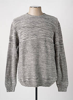 Pull col rond manches longues gris NO EXCESS homme