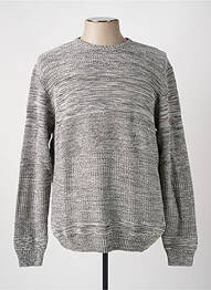 Pull col rond manches longues gris NO EXCESS homme