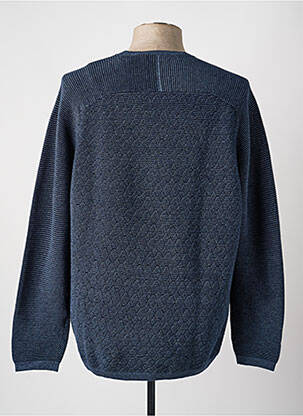 Pull col rond manches longues bleu GARCIA homme