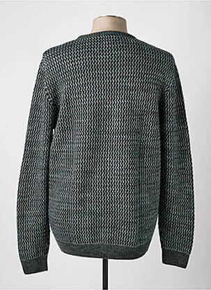 Pull col rond manches longues vert GARCIA homme
