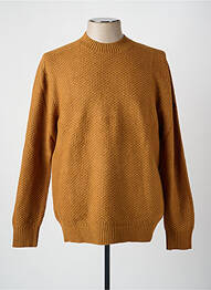 Pull col rond manches longues jaune NO EXCESS homme