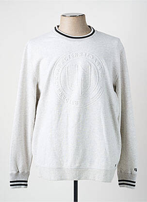 Sweat-shirt manches longues manches longues gris GARCIA homme