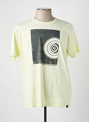T-shirt coupe droite manches courtes jaune GARCIA homme