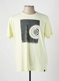 T-shirt coupe droite manches courtes jaune GARCIA homme