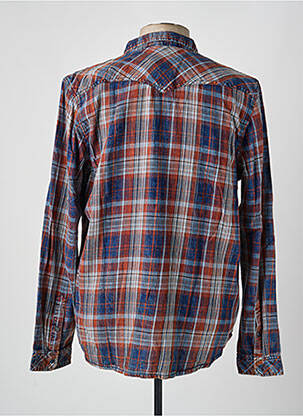 Chemise manches longues imprimé fantaisie bleu GARCIA homme