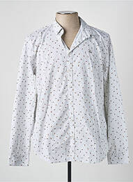 Chemise manches longues imprimé fantaisie blanc GARCIA homme