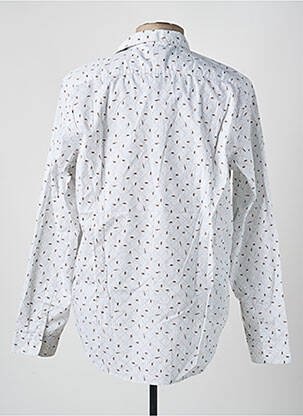Chemise manches longues imprimé fantaisie blanc GARCIA homme