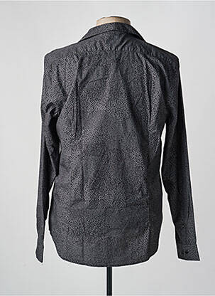 Chemise manches longues imprimé fantaisie noir GARCIA homme