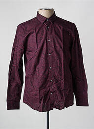 Chemise manches longues imprimé fantaisie noir JACK & JONES homme