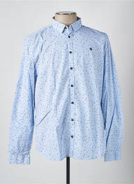 Chemise manches longues imprimé fantaisie bleu GARCIA homme