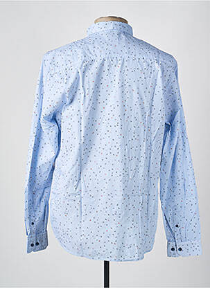 Chemise manches longues imprimé fantaisie bleu GARCIA homme