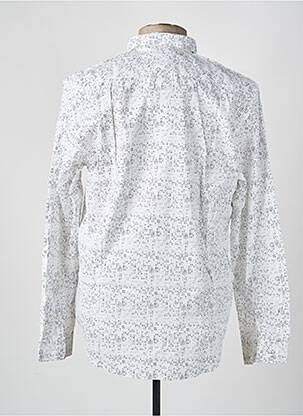 Chemise manches longues imprimé fantaisie blanc GARCIA homme