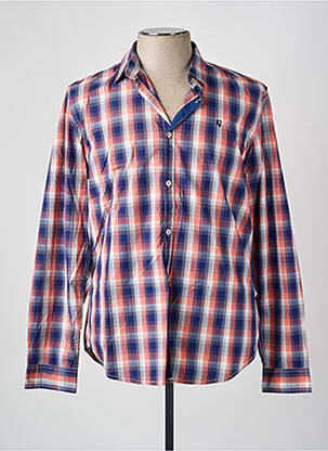 Chemise manches longues imprimé fantaisie bleu GARCIA homme