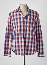 Chemise manches longues imprimé fantaisie bleu GARCIA homme