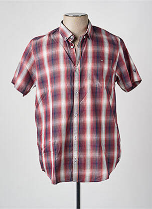 Chemise manches courtes imprimé fantaisie rouge GARCIA homme
