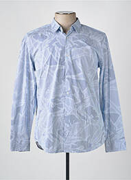 Chemise manches longues imprimé fantaisie bleu GARCIA homme