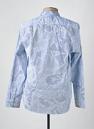 Chemise manches longues imprimé fantaisie bleu GARCIA homme