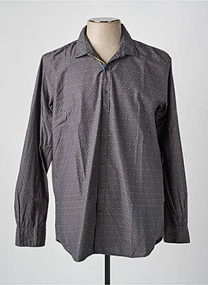 Chemise manches longues imprimé fantaisie gris MEN OF ALL NATION homme