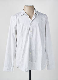 Chemise manches longues imprimé fantaisie blanc GARCIA homme
