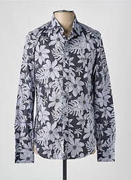 Chemise manches longues imprimé fantaisie noir GARCIA homme