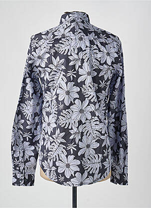 Chemise manches longues imprimé fantaisie noir GARCIA homme