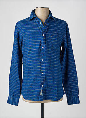 Chemise manches longues poches poitrine bleu JACK & JONES homme