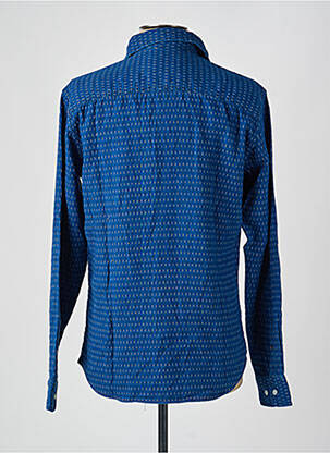 Chemise manches longues poches poitrine bleu JACK & JONES homme