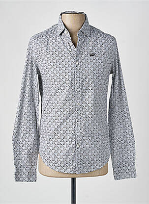 Chemise manches longues imprimé fantaisie noir GARCIA homme