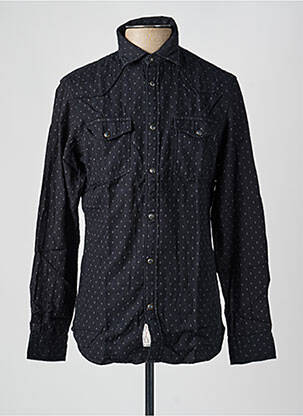 Chemise manches longues poches poitrine noir JACK & JONES homme