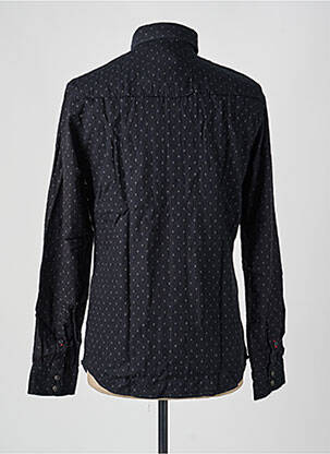Chemise manches longues poches poitrine noir JACK & JONES homme