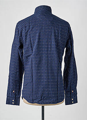 Chemise manches longues poches poitrine bleu JACK & JONES homme