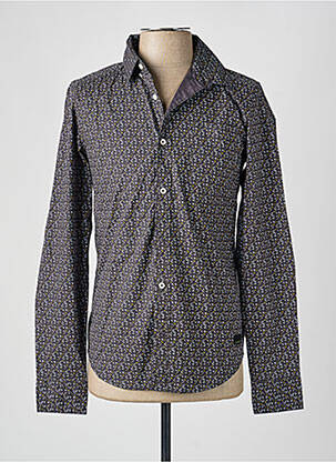 Chemise manches longues imprimé fantaisie gris GARCIA homme