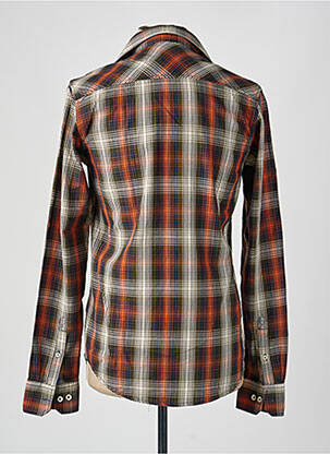 Chemise manches longues imprimé fantaisie orange GARCIA homme