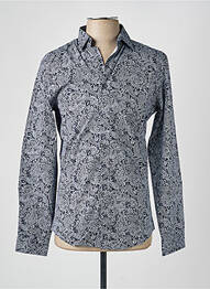 Chemise manches longues imprimé fantaisie bleu JACK & JONES homme