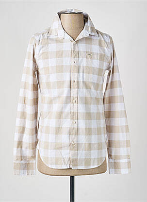 Chemise manches longues imprimé fantaisie beige GARCIA homme