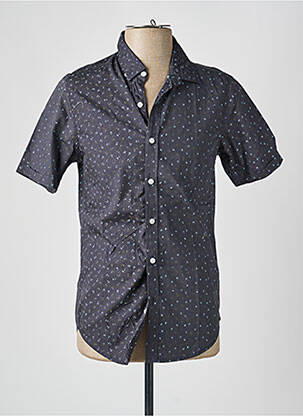 Chemise manches courtes imprimé fantaisie gris GARCIA homme