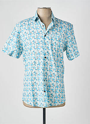 Chemise manches courtes imprimé fantaisie bleu NO EXCESS homme