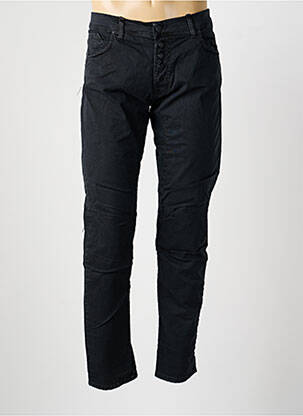 Pantalon slim fermeture zippée sous rabat boutonné noir IMPERIAL homme