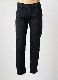 Pantalon slim fermeture zippée sous rabat boutonné noir IMPERIAL homme