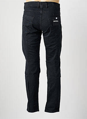 Pantalon slim fermeture zippée sous rabat boutonné noir IMPERIAL homme