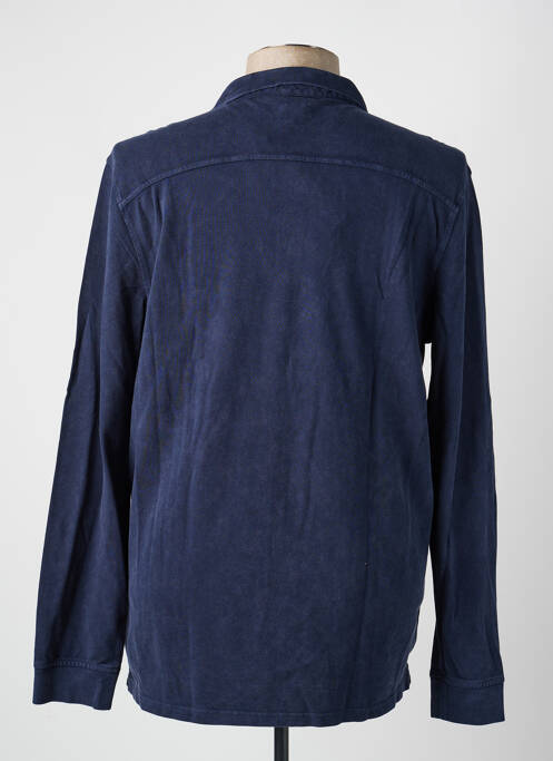 Polo manches longues manches longues bleu GARCIA homme